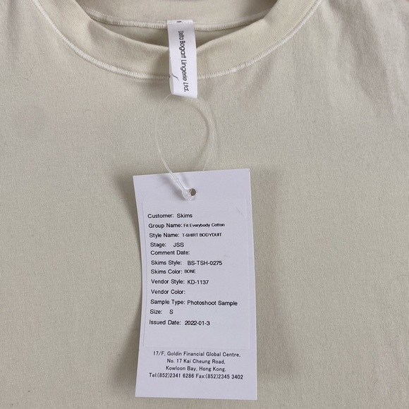 SKIMS Tops Skims Stretch Cotton Jersey Tshirt Bodysuit Poshmark